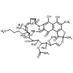 CAS#: 41776-71-0, (9E,26E)-2,15,17,29-Tetrahydroxy-11-Methoxy-3,7,12,14,16,18,22-Heptamethyl-26-{[(3-Octanyloxy)Amino]Methylene}-6,23,27-Trioxo-8,30-Dioxa-24-Azatetracyclo[23.3.1.1<Sup>4,7</Sup>.0<Sup>5,28</Sup>]Triaconta-1(28),2,4,9,19 ,21,25(29)-Heptaen-13-Yl Acetate