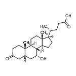 CAS#: 4185-00-6, (5beta,7alpha)-7-Hydroxy-3-Oxocholan-24-Oic Acid