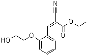 CAS 登录号：418785-96-3， (2Z)-2-氰基-3-[2-(2-羟基乙氧基)苯基]丙烯酸乙酯