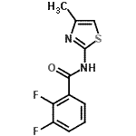 CAS 登录号：418791-31-8， 2,3-二氟-N-(4-甲基-1,3-噻唑-2-基)苯甲酰胺