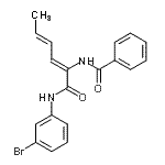 CAS#: 418794-60-2, N-{(2Z,4E)-1-[(3-Bromophenyl)Amino]-1-Oxo-2,4-Hexadien-2-Yl}Benzamide