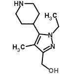 CAS 登录号：419571-89-4， [1-乙基-4-甲基-5-(4-哌啶基)-1H-吡唑-3-基]甲醇