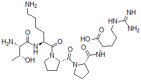CAS 登录号：41961-58-4， 苏氨酰-赖氨酰-脯氨酰-脯氨酰-精氨酸