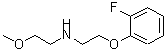 CAS#: 420102-44-9, 2-(2-Fluorophenoxy)-N-(2-Methoxyethyl)Ethanamine