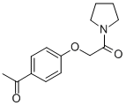 CAS#: 42018-32-6, 4'-[(1-Pyrrolidinyl)Carbonylmethoxy]Acetophenone