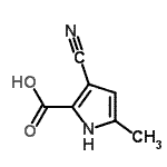 CAS 登录号：42046-68-4， 3-氰基-5-甲基-1H-吡咯-2-羧酸