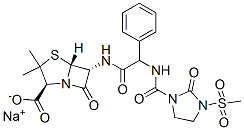 CAS#: 42057-22-7, [2S-[2alpha,5alpha,6beta(S*)]]-3,3-Dimethyl-6-[[[[[3-(Methylsulfonyl)-2-Oxo-1-Imidazolidinyl]Carbonyl]Amino]Phenylacetyl]Amino]-7-Oxo-4-Thia-1-Azabicyclo[3.2.0]Heptane-2-Carboxylic Acid Monosodium Salt