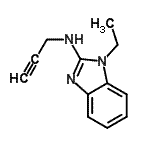 CAS 登录号：42076-32-4， 1-乙基-N-(2-丙炔-1-基)-1H-苯并咪唑-2-胺