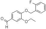 CAS 登录号：423724-00-9， 3-乙氧基-4-[(2-氟苄基)氧基]苯甲醛