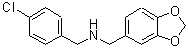 CAS 登录号：423735-65-3， 1-(1,3-苯并二氧戊环-5-基)-N-(4-氯苄基)甲胺
