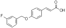 CAS#: 423752-10-7, (2E)-3-{4-[(3-Fluorobenzyl)Oxy]Phenyl}Acrylic Acid