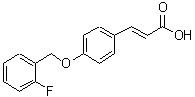 CAS 登录号：423754-20-5， (2E)-3-{4-[(2-氟苄基)氧基]苯基}丙烯酸