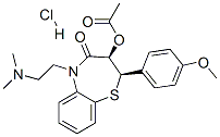 CAS#: 42399-54-2, (2R-cis)-3-Acetoxy-5-[2-(Dimethylamino)Ethyl]-2,3-Dihydro-2-(4-Methoxyphenyl)-1,5-Benzothiazepin-4(5H)-One Monohydrochloride