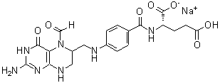 CAS 登录号：42476-21-1， N-[4-[[(2-氨基-5-甲酰基-3,4,5,6,7,8-六氢-4-氧代-6-蝶啶基)甲基]氨基]苯甲酰基]-L-谷氨酸钠盐