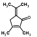CAS 登录号：42507-33-5， 5-异亚丙基-2,3-二甲基-2-环戊烯-1-酮