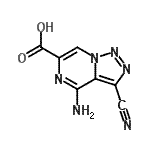 CAS 登录号：425366-36-5， 4-氨基-3-氰基[1,2,3]三唑并[1,5-a]吡嗪-6-羧酸