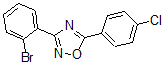 CAS 登录号：425373-64-4， 3-(2-溴苯基)-5-(4-氯苯基)-1,2,4-恶二唑