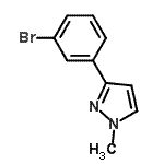 CAS 登录号：425379-68-6， 3-(3-溴苯基)-1-甲基-1H-吡唑