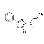 CAS 登录号：425392-50-3， 乙基5-氯-2-(2-吡啶基)-1,3-噻唑-4-羧酸酯