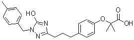 CAS#: 425671-29-0, 2-(4-{3-[5-Hydroxy-1-(4-Methylbenzyl)-1H-1,2,4-Triazol-3-Yl]Propyl}Phenoxy)-2-Methylpropanoic Acid