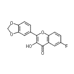 CAS 登录号：4257-54-9， 2-(1,3-苯并二氧戊环-5-基)-6-氟-3-羟基-4H-苯并吡喃-4-酮