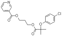 CAS 登录号：42597-57-9， 氯烟贝特