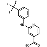 CAS 登录号：42729-22-6， 2-{[3-(三氟甲基)苯基]氨基}异烟酸