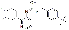CAS#: 42754-20-1, S-[4-(2-Methyl-2-propanyl)benzyl] [2-(3,4-dimethylcyclohexyl)-3-pyridinyl]carbamothioate