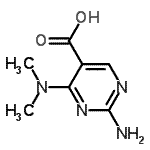 CAS#: 42783-88-0, 2-Amino-4-(Dimethylamino)-5-Pyrimidinecarboxylic Acid