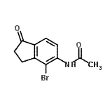 CAS 登录号：429682-68-8， N-(4-溴-1-氧代-2,3-二氢-1H-茚-5-基)乙酰胺