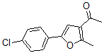 CAS 登录号：43020-12-8， 1-[5-(4-氯苯基)-2-甲基-3-呋喃基]-乙酮