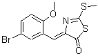 CAS#: 430459-57-7, (4Z)-4-(5-Bromo-2-Methoxybenzylidene)-2-(Methylsulfanyl)-1,3-Thiazol-5(4H)-One