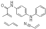 CAS 登录号:43063-09-8, 2-甲基-N-(4-(苯基氨基)苯基)-2-丙烯酰胺与 1,3-丁二烯和 2-丙烯腈聚合物