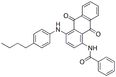 CAS 登录号：43096-12-4， N-[4-[(4-丁基苯基)氨基]-9,10-二氢-9,10-二氧代-1-蒽基]苯甲酰胺