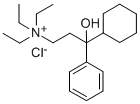CAS 登录号：4310-35-4， (3-环己基-3-羟基-3-苯基丙基)三乙基氯化铵