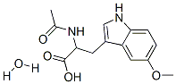 CAS 登录号：43167-40-4， N-乙酰基-5-甲氧基-DL-色氨酸单水合物