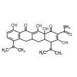 CAS#: 43168-51-0, 4,7-Bis(Dimethylamino)-3,10,12,12A-Tetrahydroxy-1,11-Dioxo-1,4,4A,5,5A,6,11,12A-Octahydro-2-Tetracenecarboxamide