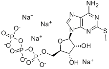 CAS 登录号：43170-89-4， 2-甲硫基腺苷三磷酸酯四钠
