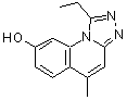 CAS 登录号：432546-91-3， 1-乙基-5-甲基[1,2,4]三唑并[4,3-a]喹啉-8-醇