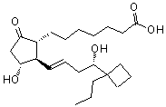 CAS#: 433219-55-7, (11alpha,13E,16S)-11,16-Dihydroxy-9-Oxo-17-Propyl-17,20-Cycloprost-13-En-1-Oic Acid