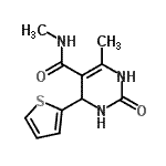CAS#: 433320-81-1, N,6-Dimethyl-2-Oxo-4-(2-Thienyl)-1,2,3,4-Tetrahydro-5-Pyrimidinecarboxamide