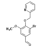 CAS#: 433330-10-0, 3-Bromo-5-Methoxy-4-(2-Pyridinylmethoxy)Benzaldehyde
