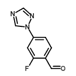 CAS 登录号：433920-89-9， 2-氟-4-(1,2,4-三唑-1-基)苯甲醛