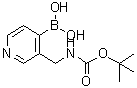 CAS#: 433969-29-0, {3-[({[(2-Methyl-2-Propanyl)Oxy]Carbonyl}Amino)Methyl]-4-Pyridinyl}Boronic Acid