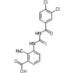 CAS#: 434312-63-7, 3-{[(3,4-Dichlorobenzoyl)Carbamothioyl]Amino}-2-Methylbenzoic Acid