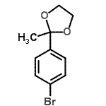 CAS 登录号：4360-68-3， 2-(4-溴苯基)-2-甲基-1,3-二氧戊环