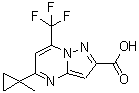 CAS 登录号：436088-38-9， 5-(1-甲基环丙基)-7-(三氟甲基)吡唑并[1,5-a]嘧啶-2-羧酸