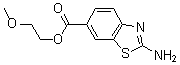 CAS 登录号：436088-66-3， 2-甲氧基乙基 2-氨基苯并噻唑-6-羧酸酯