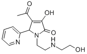 CAS 登录号：436088-90-3， 4-乙酰基-3-羟基-1-[2-(2-羟基-乙基氨基)-乙基]-5-吡啶-2-基-1,5-二氢-吡咯-2-酮