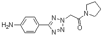 CAS 登录号：436092-94-3， 2-[5-(4-氨基苯基)-2H-四唑-2-基]-1-(1-吡咯烷基)-乙酮